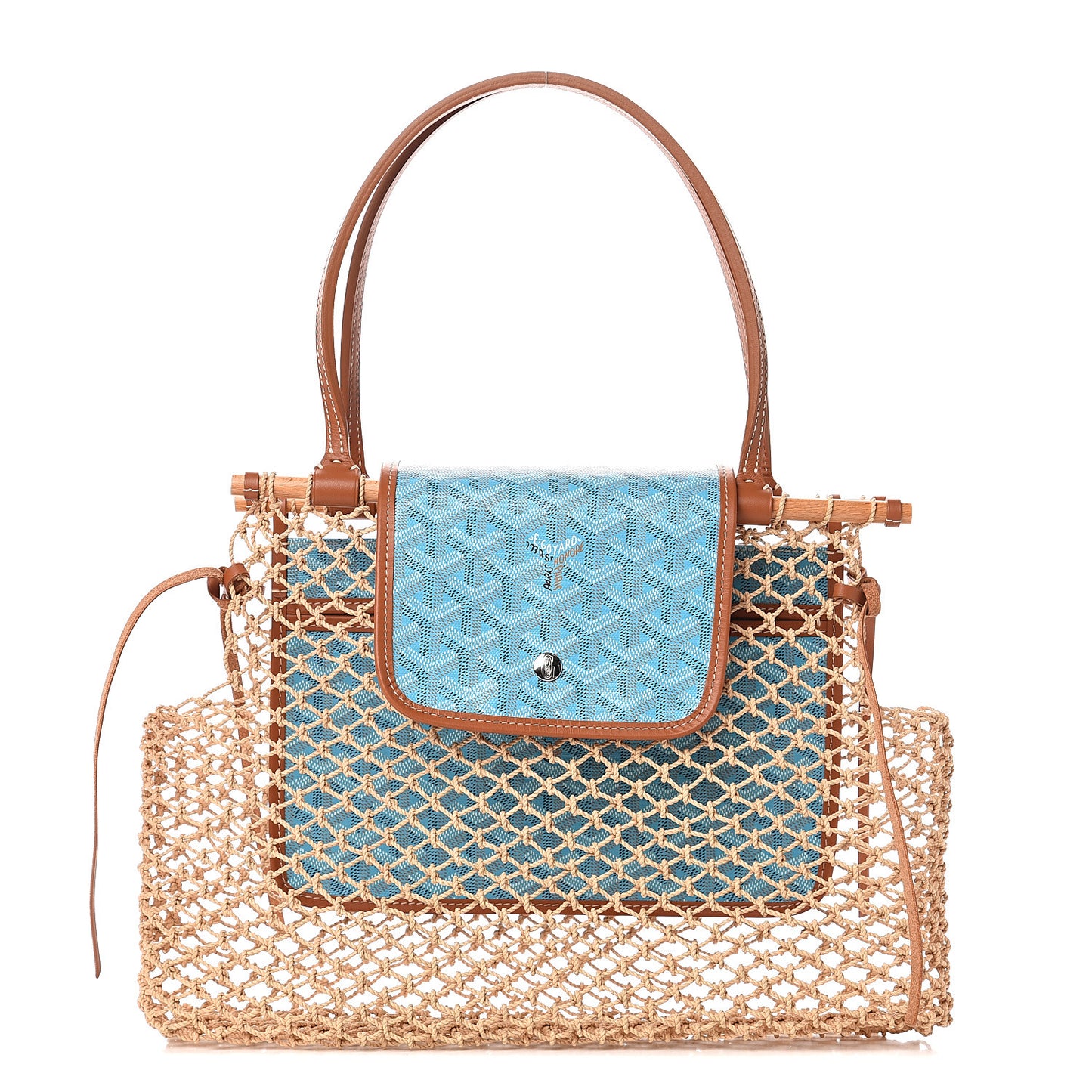 Goyardine Net Aligre Tote Blue