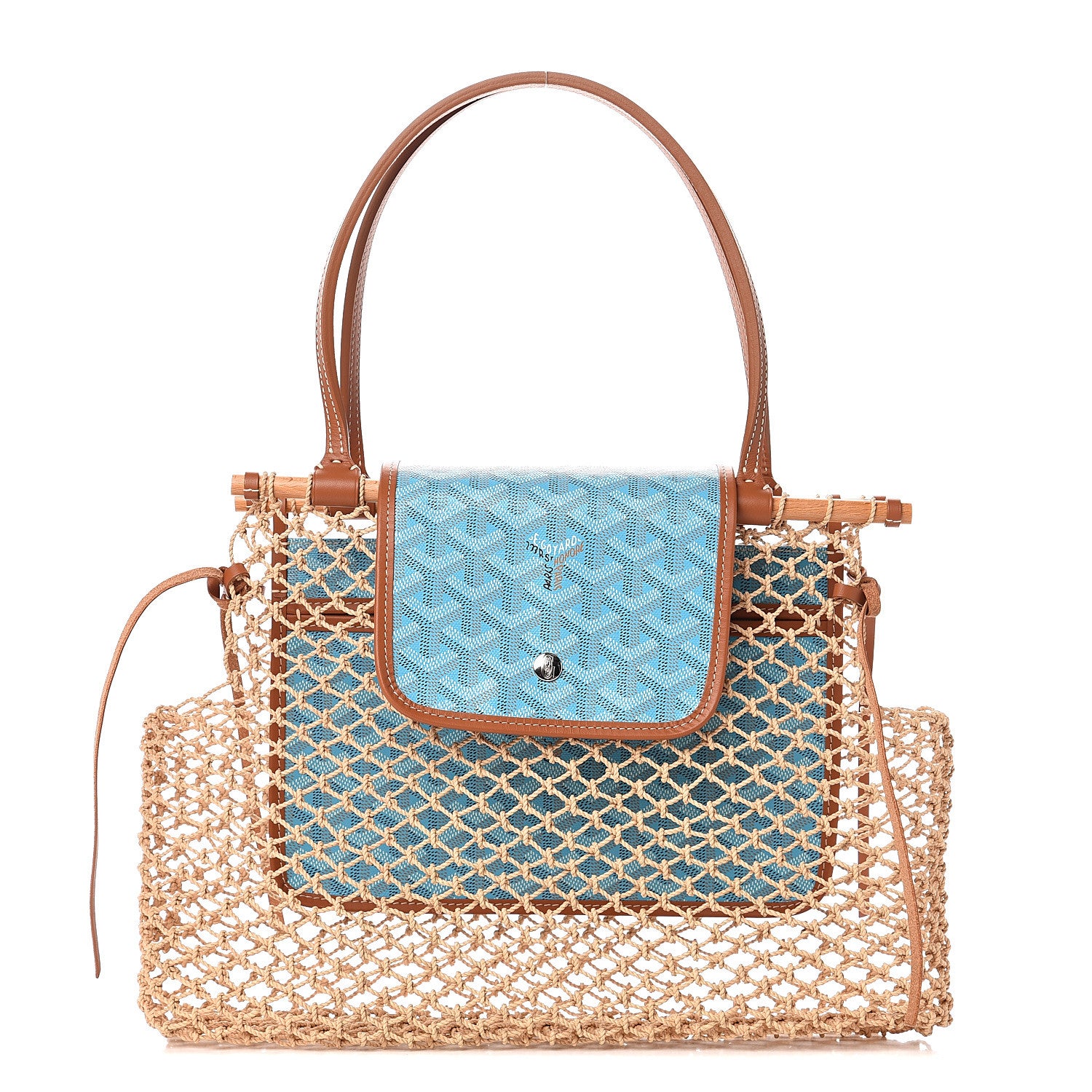 Goyard Goyardine Net Aligre Tote Blue 1 of 8