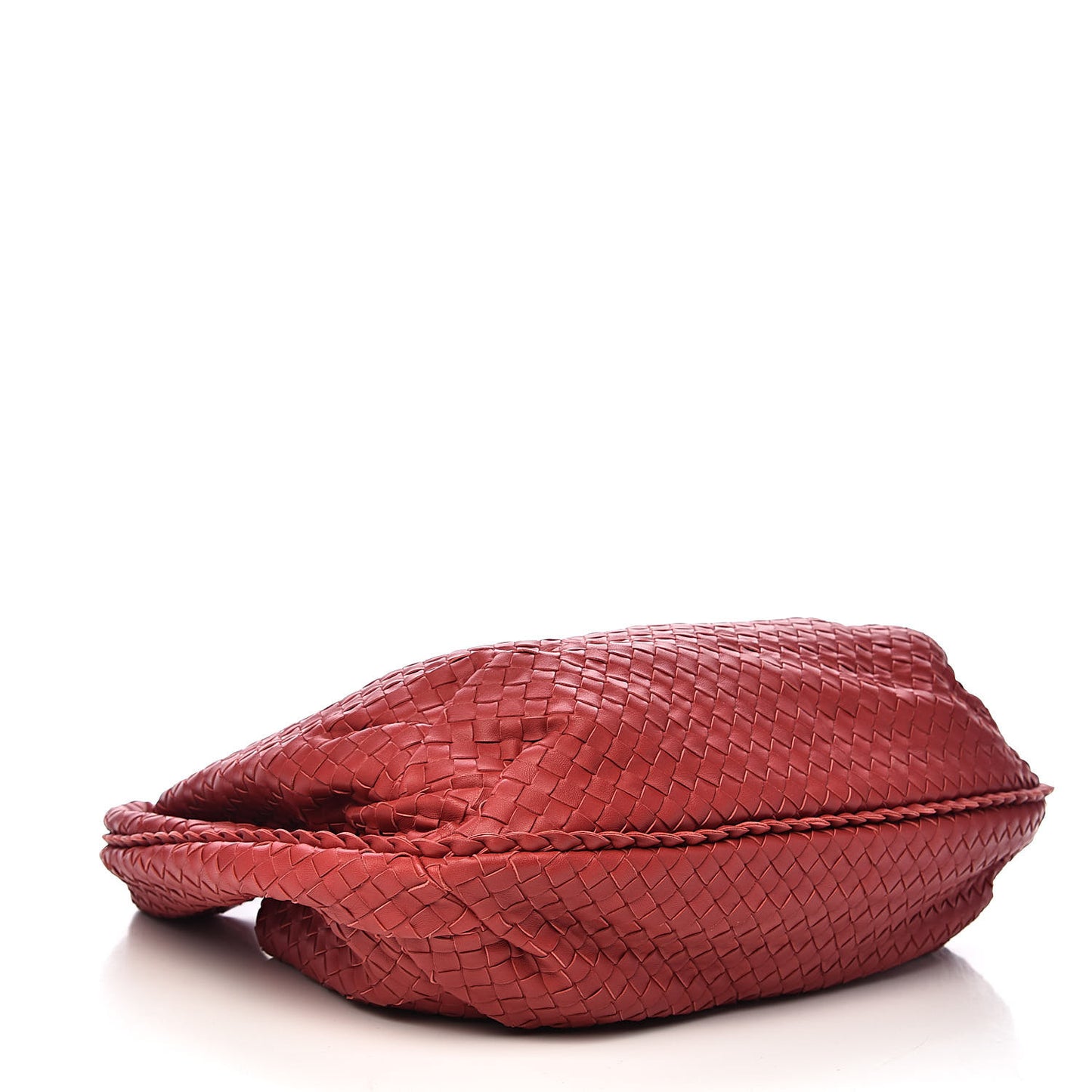Nappa Intrecciato Large Belly Veneta Hobo Fraise