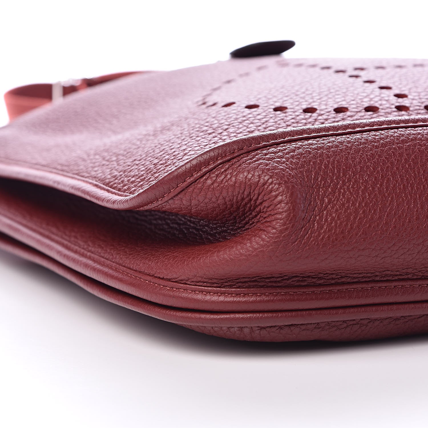 Hermes Taurillon Clemence Evelyne III GM Rouge H 9 of 10
