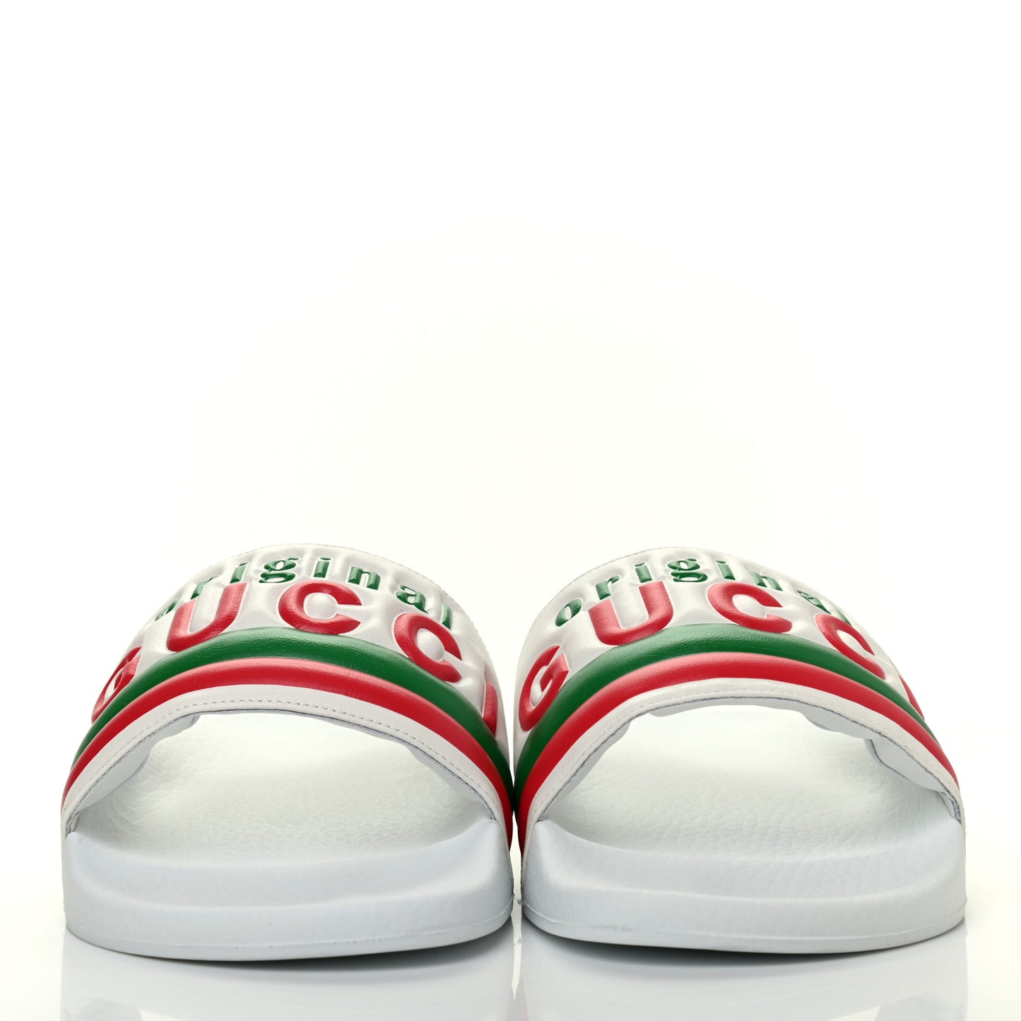 Nappa Original Gucci Mens Slide Sandals 11 Great White