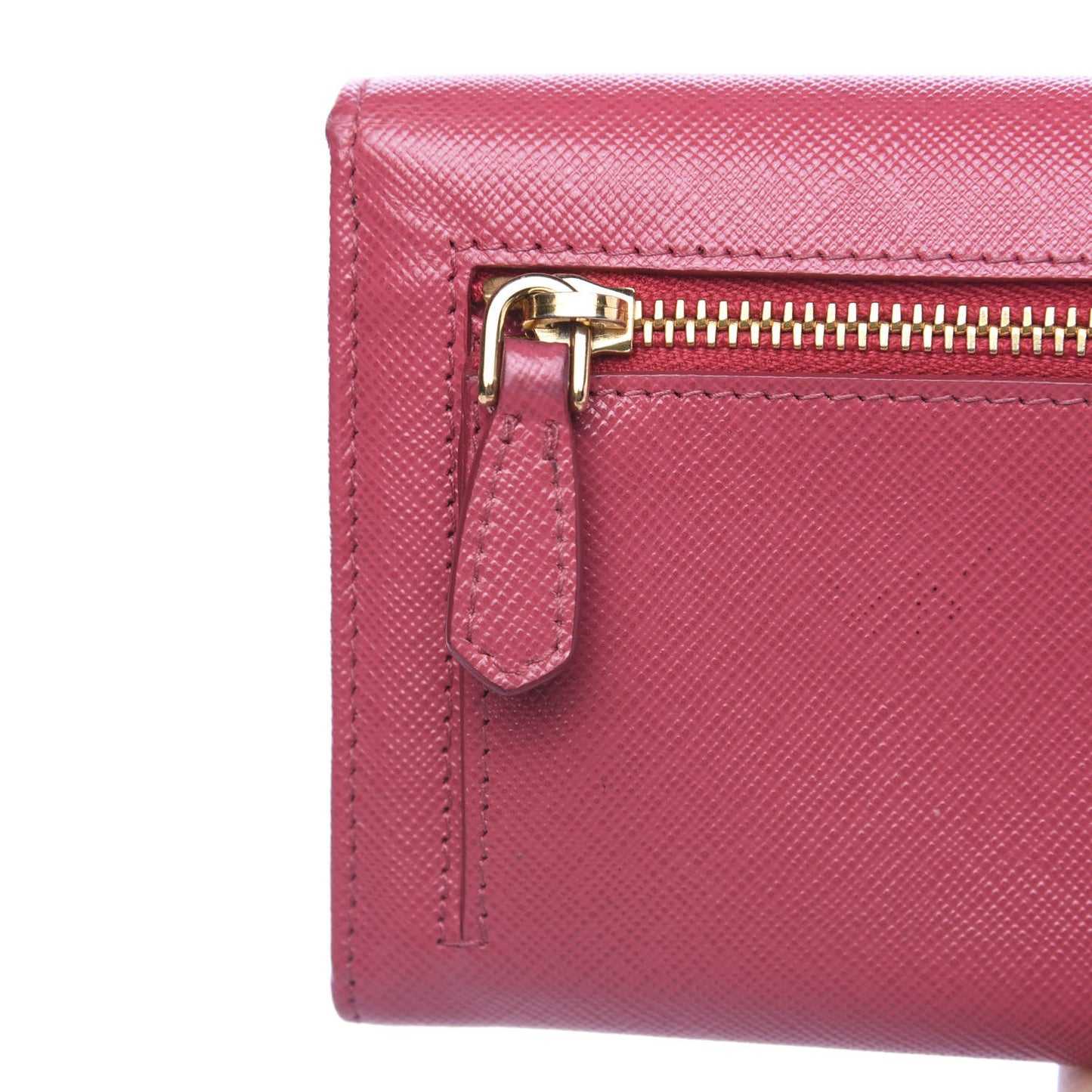 Saffiano Metal Continental Flap Wallet Peonia