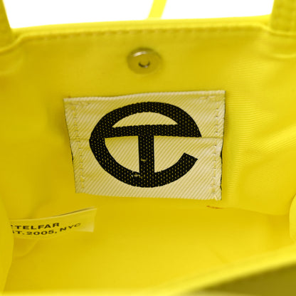 Telfar Vegan Leather Small Shopping Bag Highlighter Yellow 6 of 10