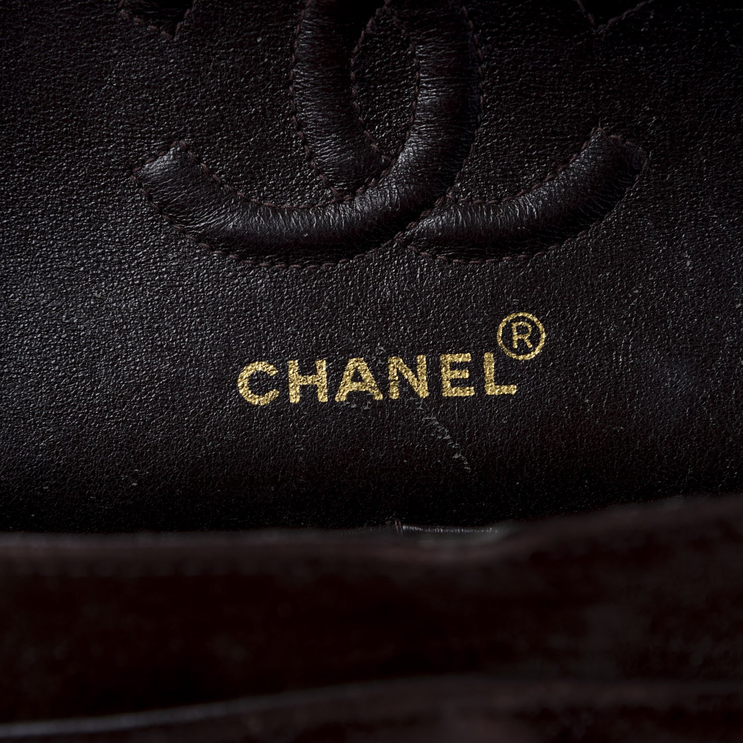 Chanel Suede Quilted Small Double Flap Bag Brown 7 of 8
