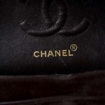 Chanel Suede Quilted Small Double Flap Bag Brown 7 of 8