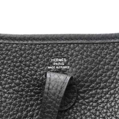 Hermes Taurillon Clemence Evelyne TPM Black 6 of 11