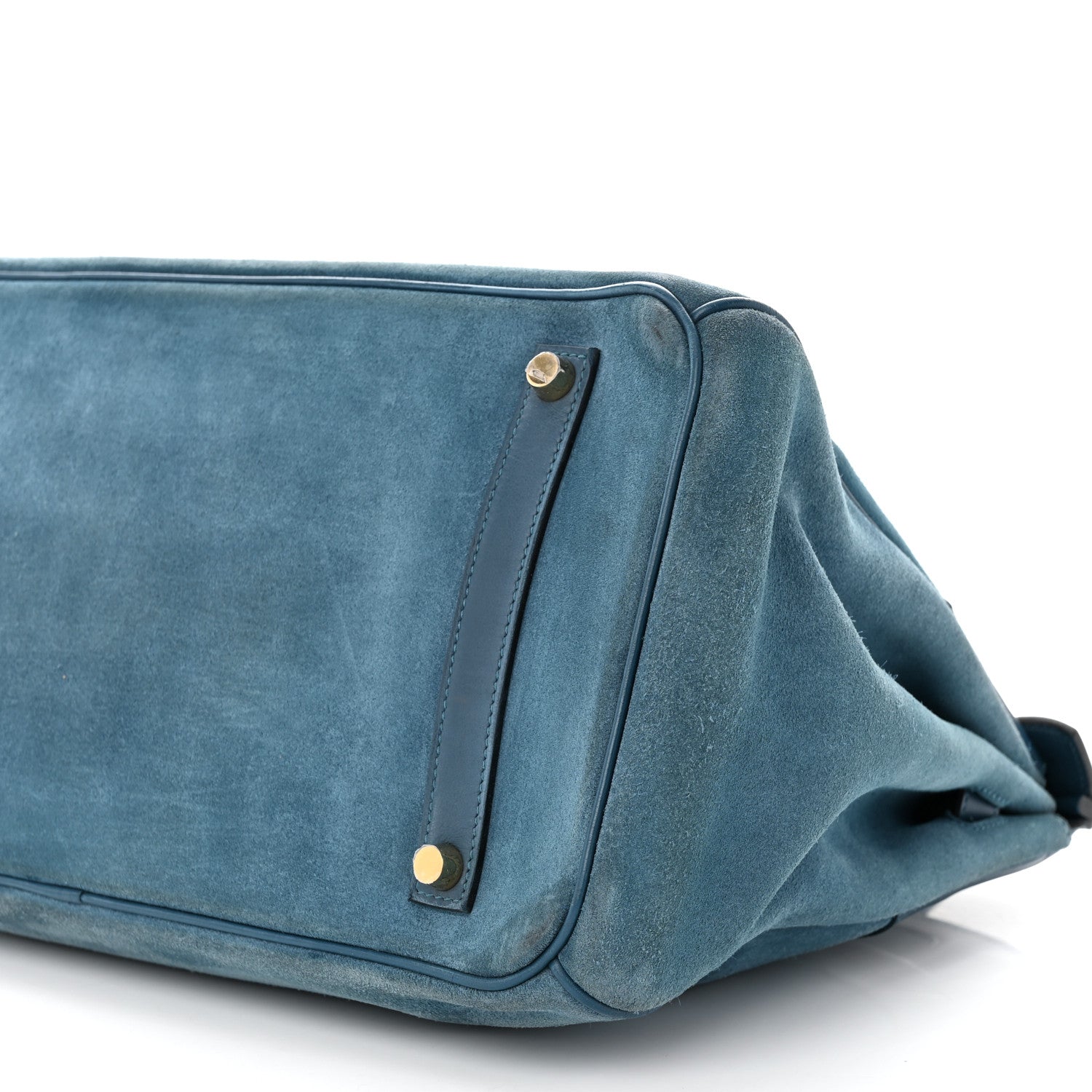 Hermes Veau Doblis Swift Grizzly Birkin 35 Bleu Tempete 10 of 12
