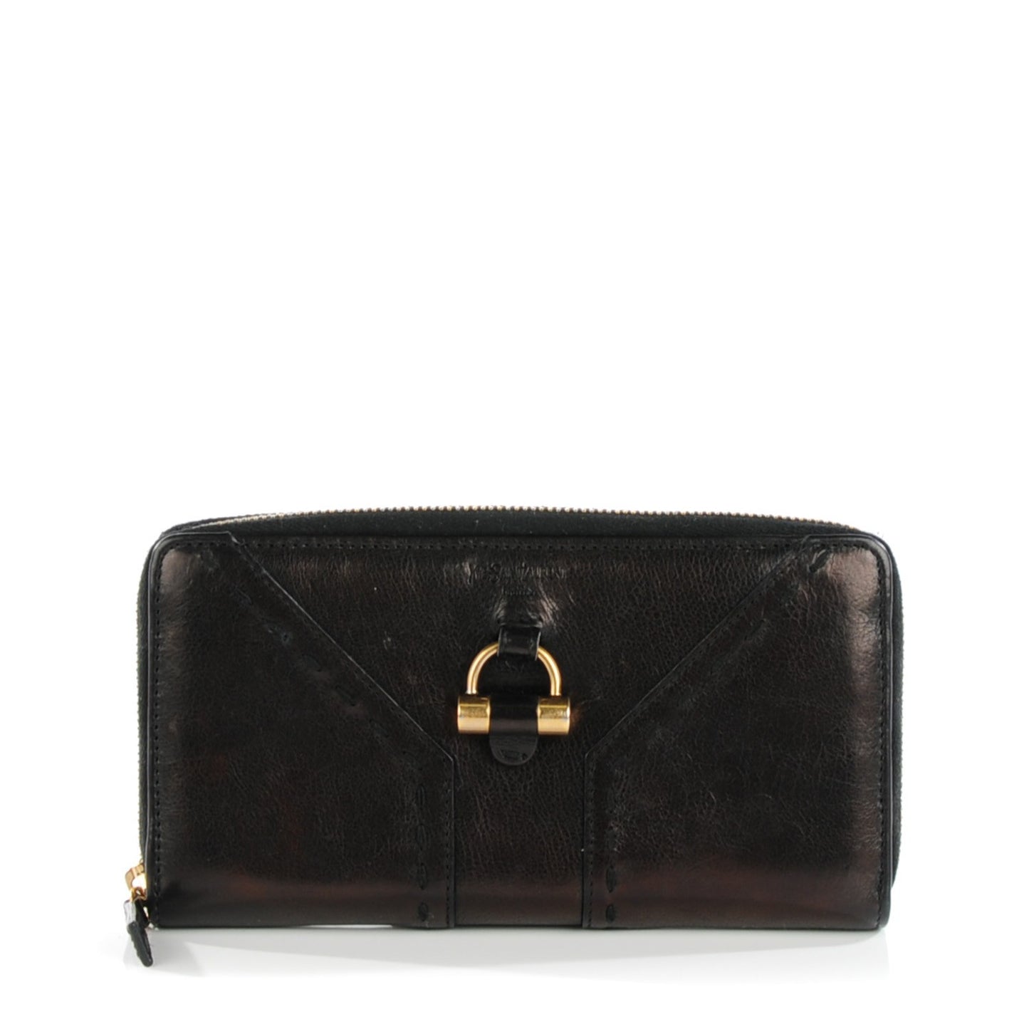 Metallic Buffalo Muse Zip Around Wallet Black