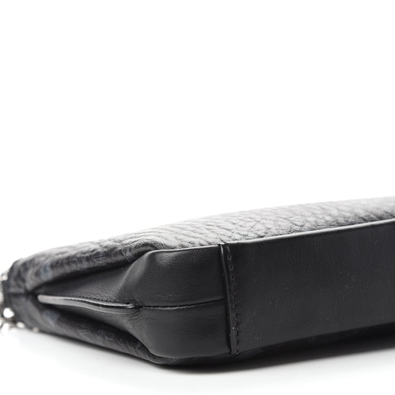 MCM Visetos Medium Millie Chain Crossbody Bag Black 6 of 11