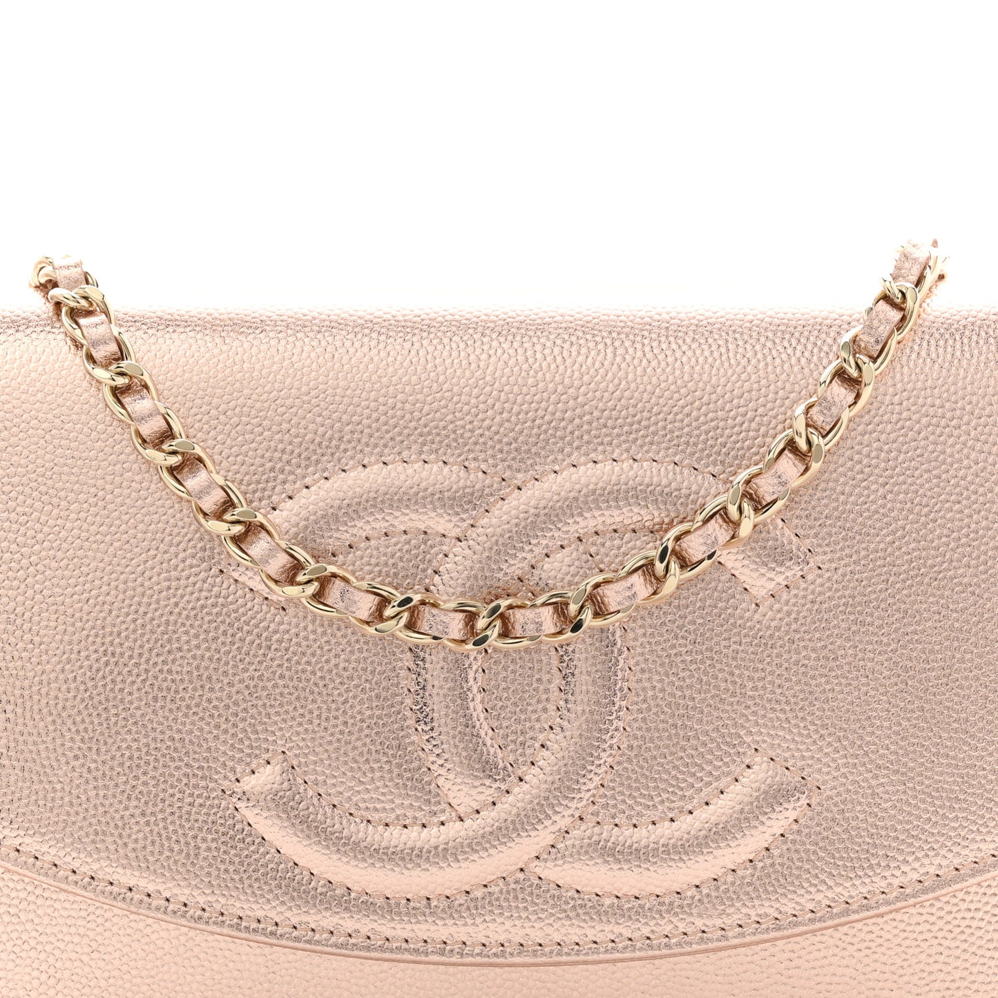 Metallic Caviar Timeless CC Wallet On Chain WOC Copper