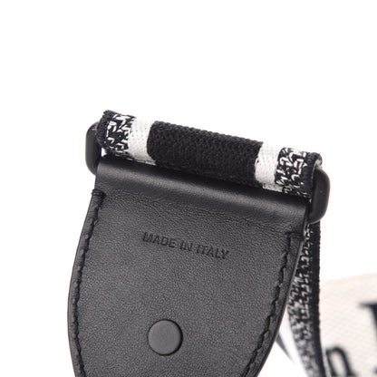 Christian Dior Canvas Embroidered Shoulder Strap Black Ultramatte 4 of 4
