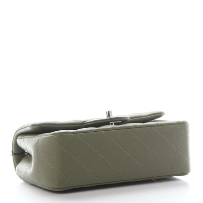 Chanel Lambskin Quilted Mini Rectangular Flap Green 3 of 8