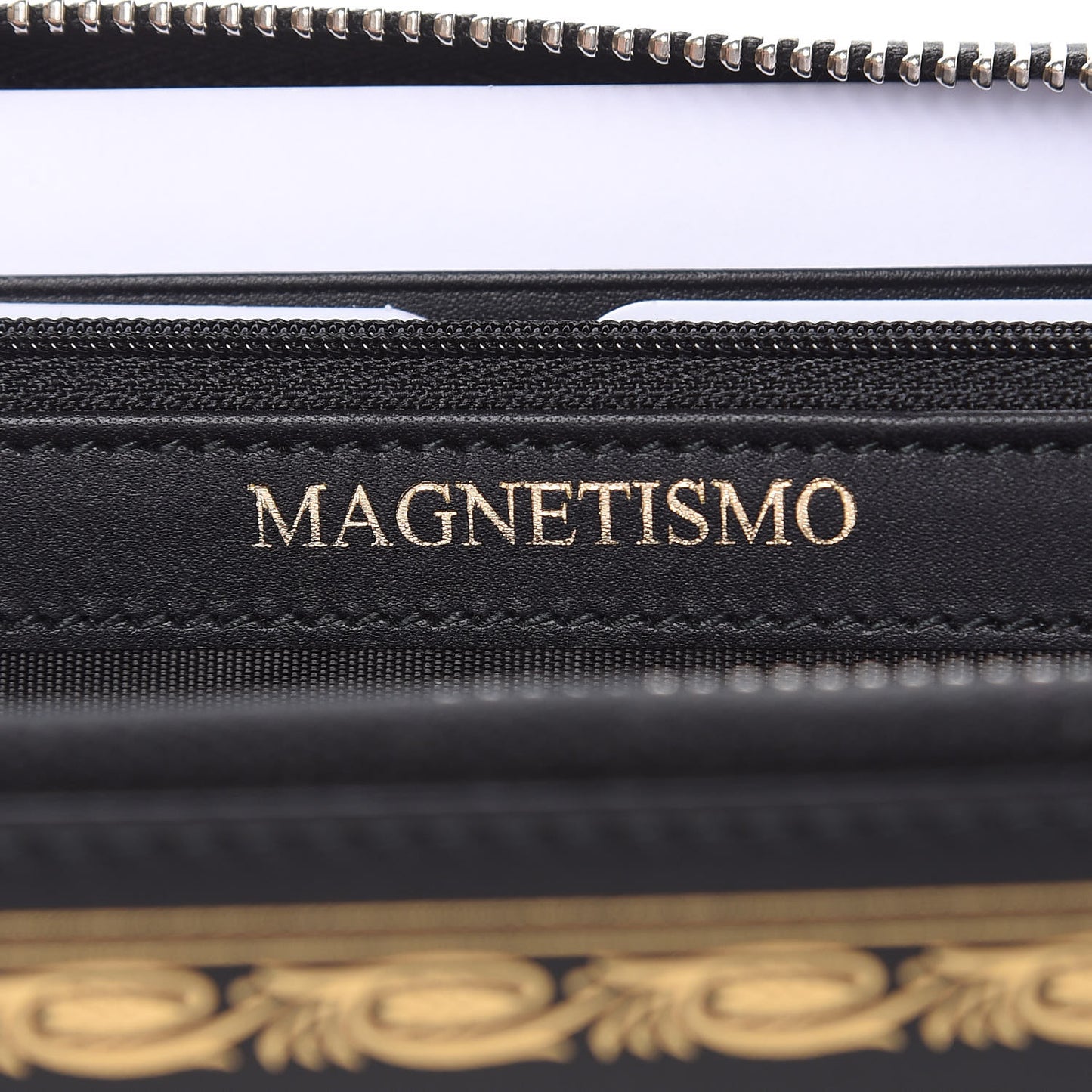 X SEGA Calfskin GUCCY Stars Zip Around Wallet Black Gold