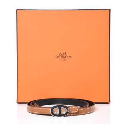 Hermes Epsom Swift 13mm Athena Belt 80 Gold Black 7 of 7