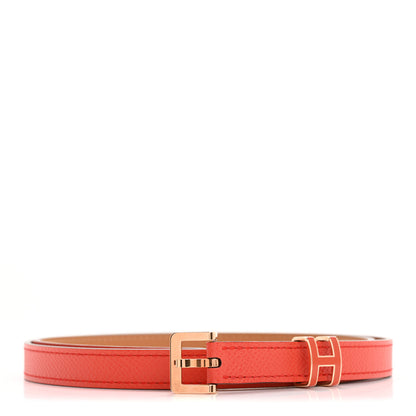 Hermes Epsom 15mm Pop H Belt 80 Orange Poppy 1 of 6