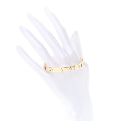 Cartier 18K Yellow Gold 1 Diamond LOVE Cuff Bracelet 18 2 of 6