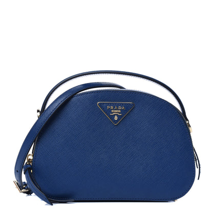 Prada Saffiano Lux Odette Crossbody Bluette 1 of 12