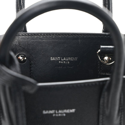 Saint Laurent Grained Calfskin Nano Sac De Jour Black 6 of 12