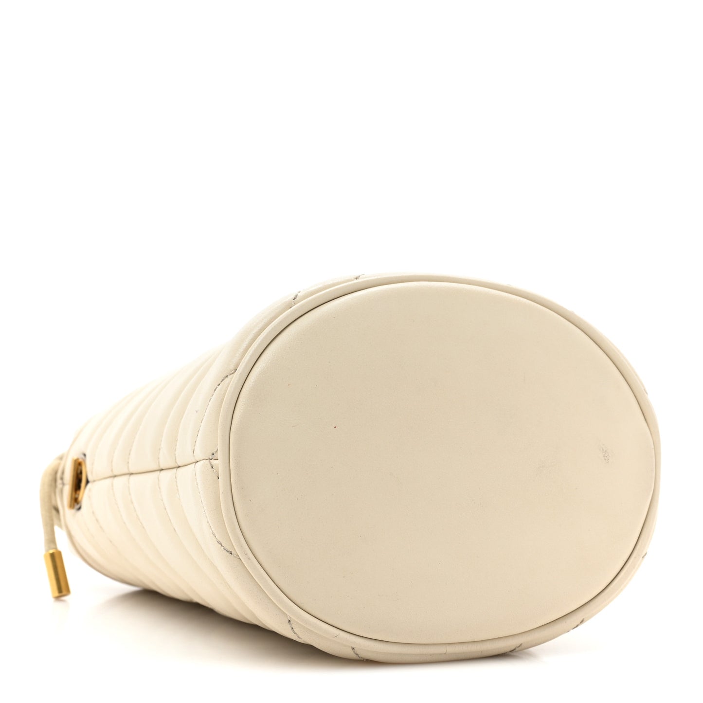 Calfskin Matelasse Mini GG Marmont 2.0 Bucket Bag White