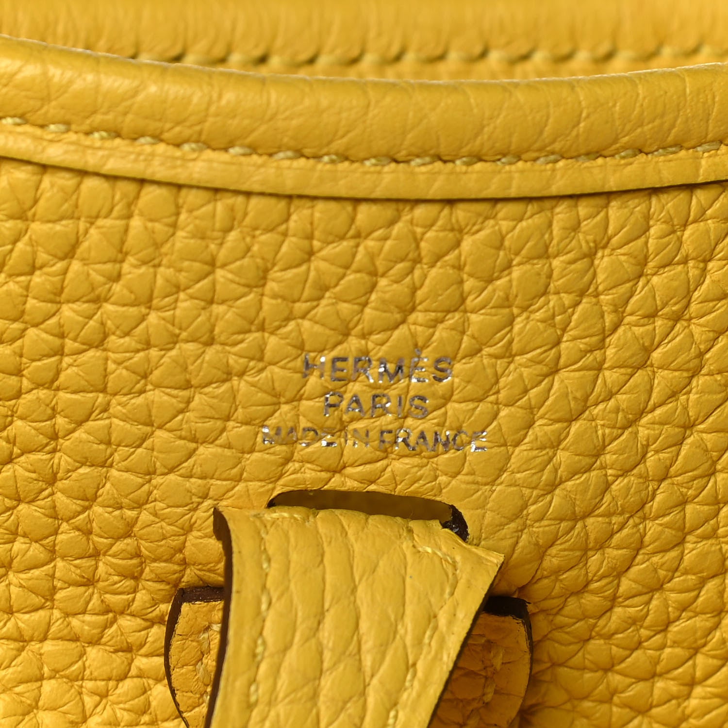 Hermes Taurillon Clemence Evelyne TPM Jaune De Naples 5 of 12
