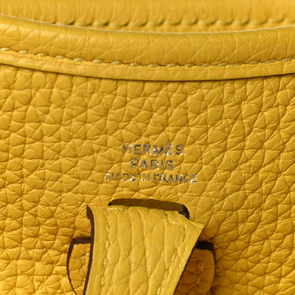 Hermes Taurillon Clemence Evelyne TPM Jaune De Naples 5 of 12