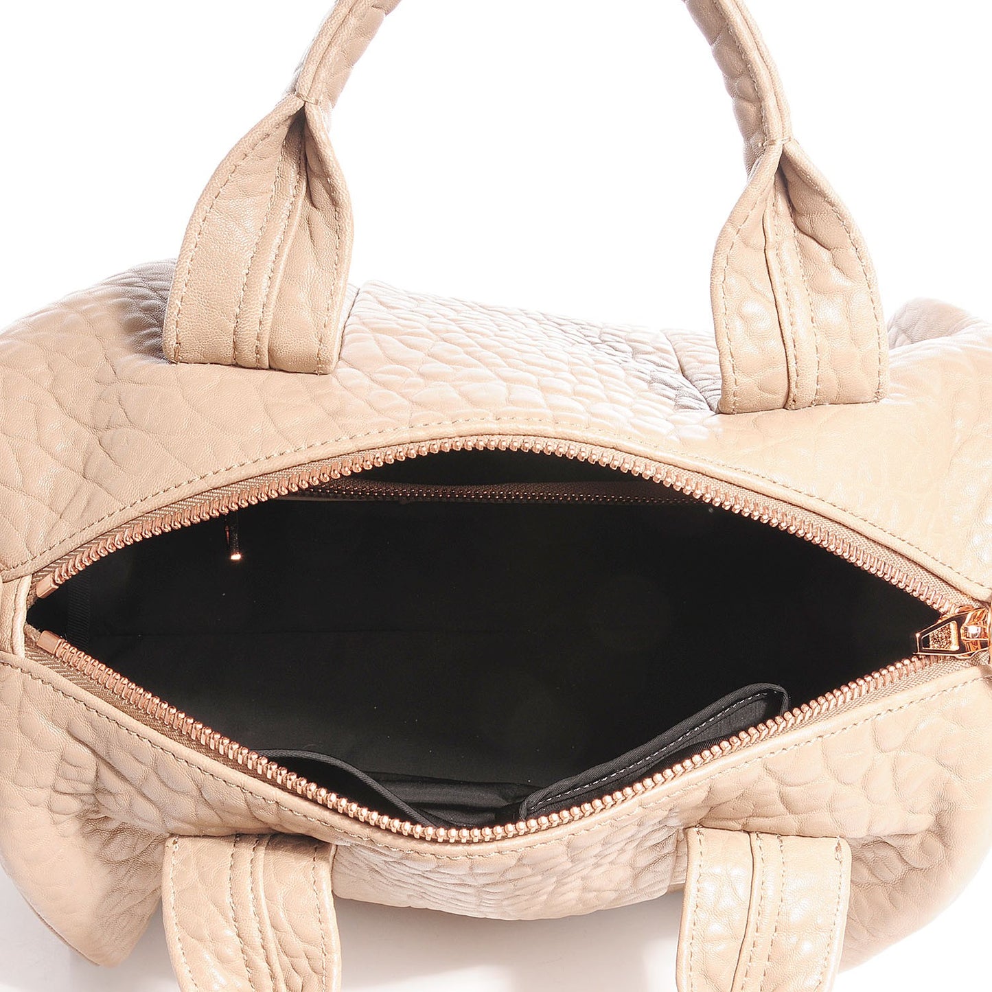 Pebbled Lambskin Rocco Latte