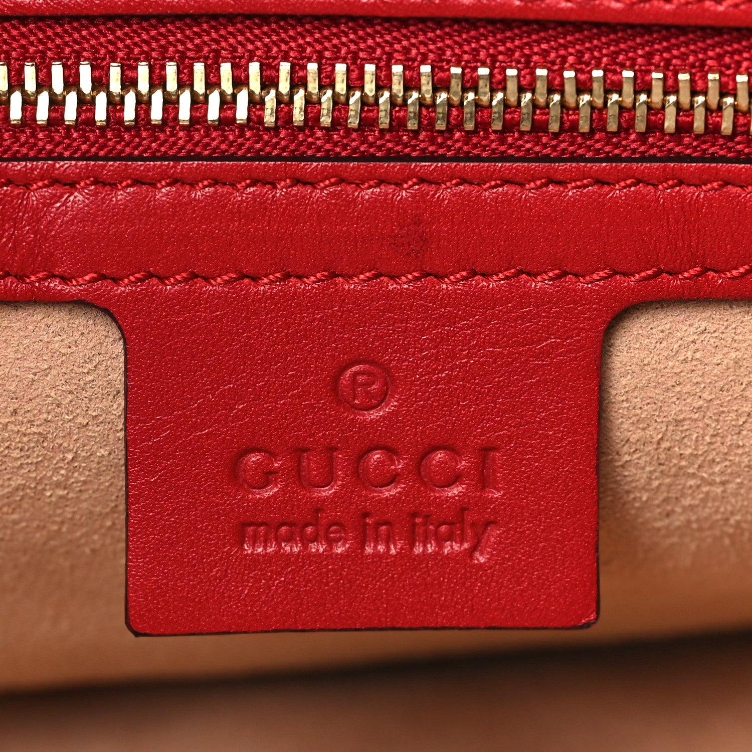 Gucci Apollo Calfskin GG Dadini Embroidered Chain Hobo Hibiscus Red 6 of 9