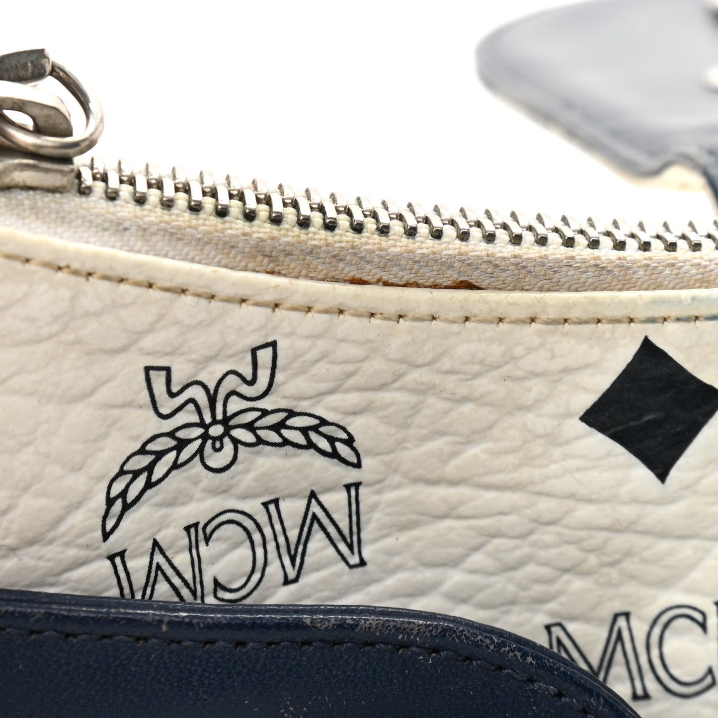 Visetos Shoulder Bag White Blue Yellow