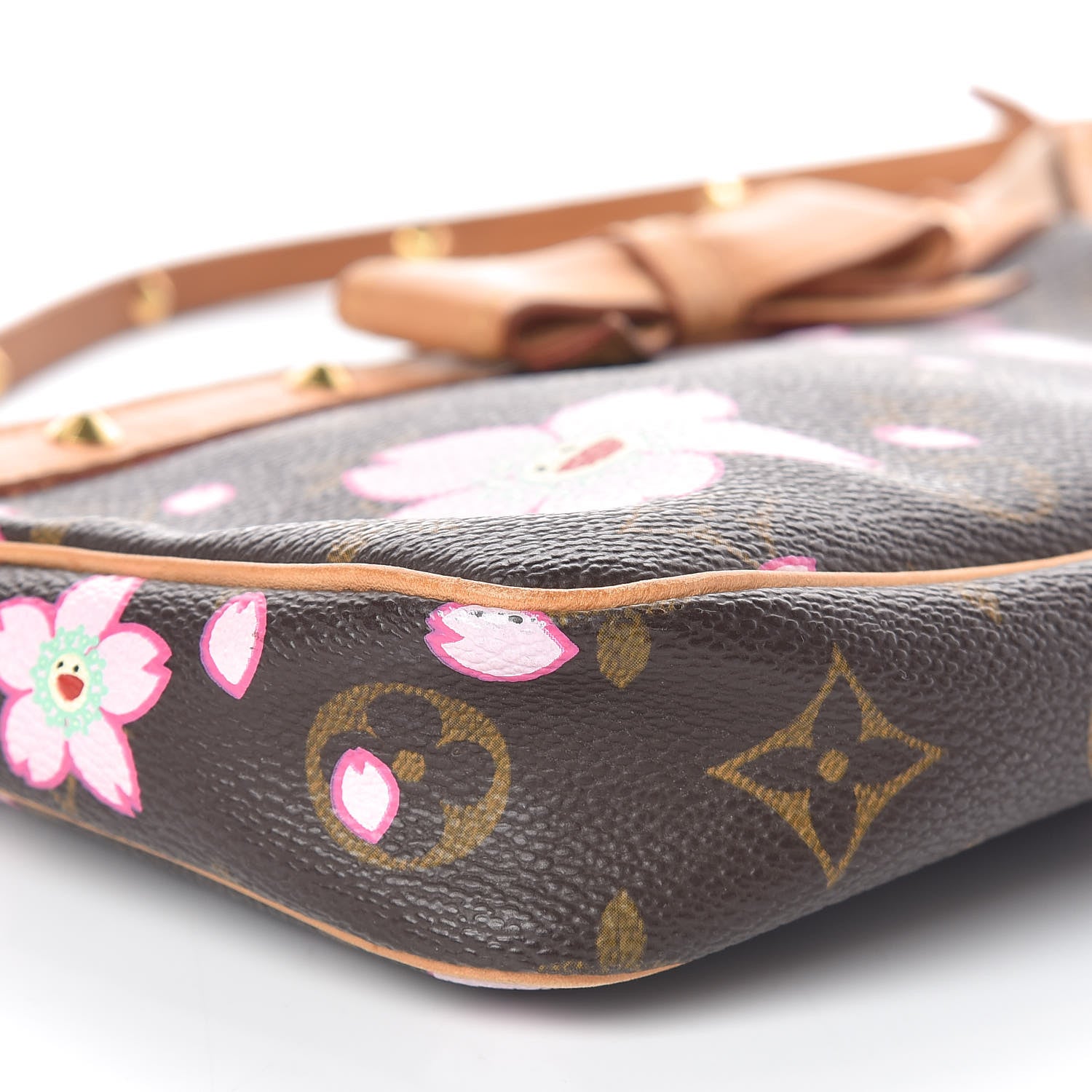 Louis Vuitton Monogram Cherry Blossom Pochette Accessories Brown 8 of 9
