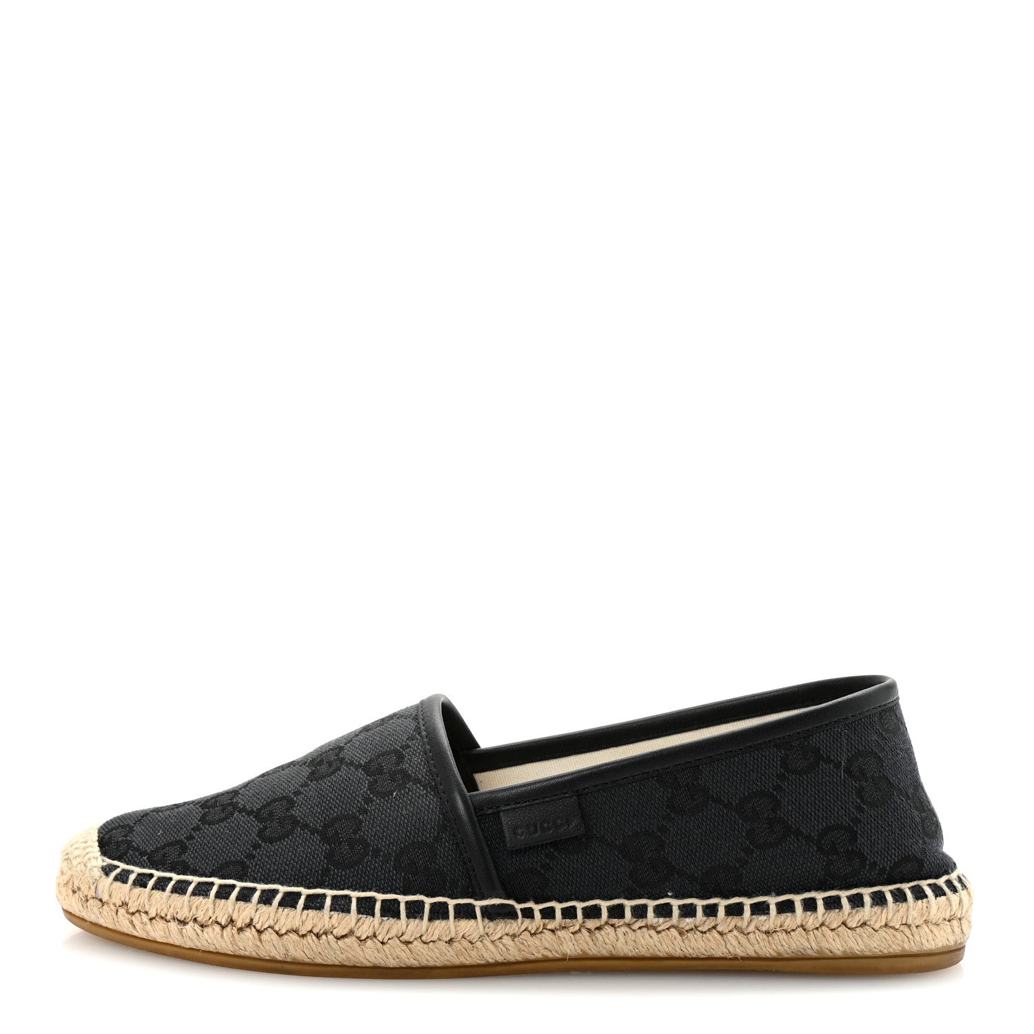 Gucci Monogram Espadrilles 37.5 Black 1 of 9
