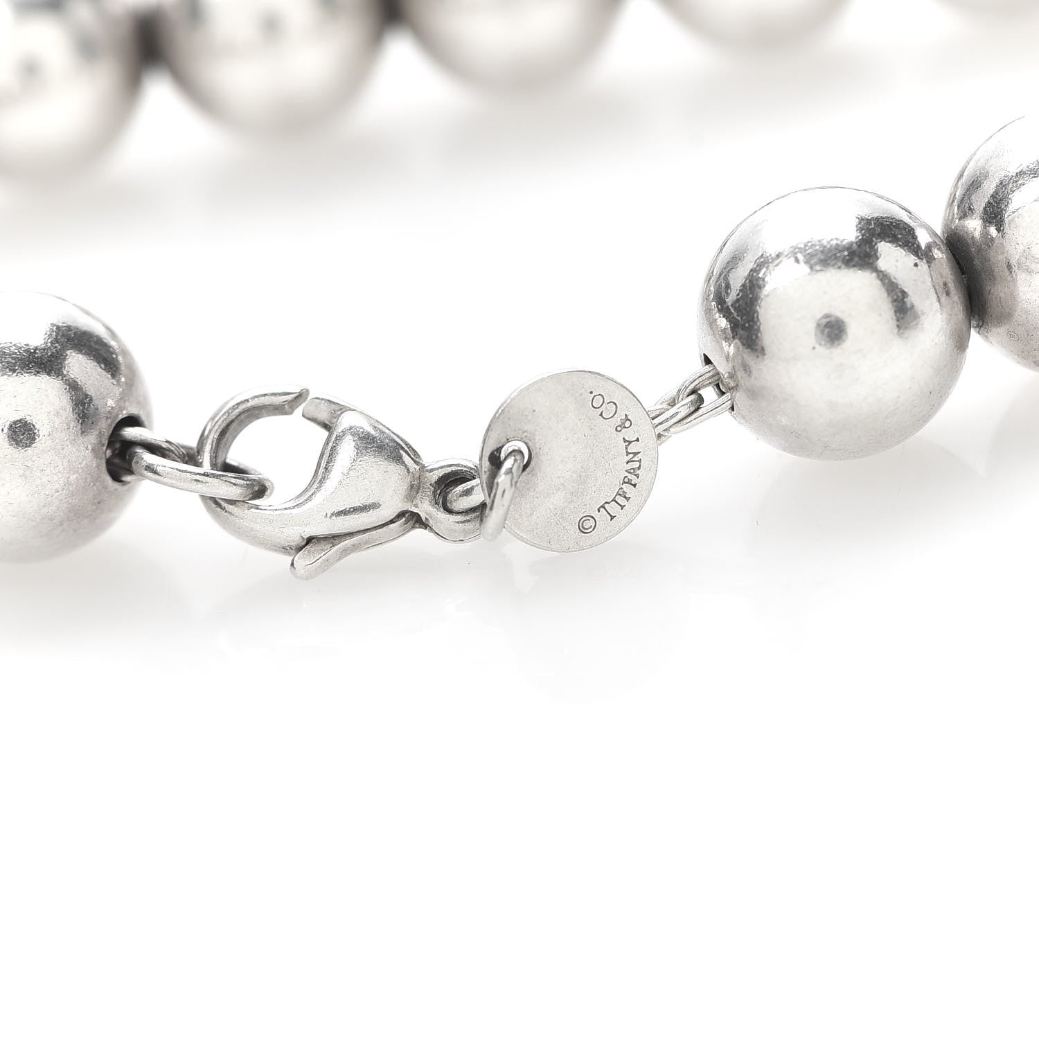 Tiffany Sterling Silver 10mm HardWear Ball Bracelet 6 of 6