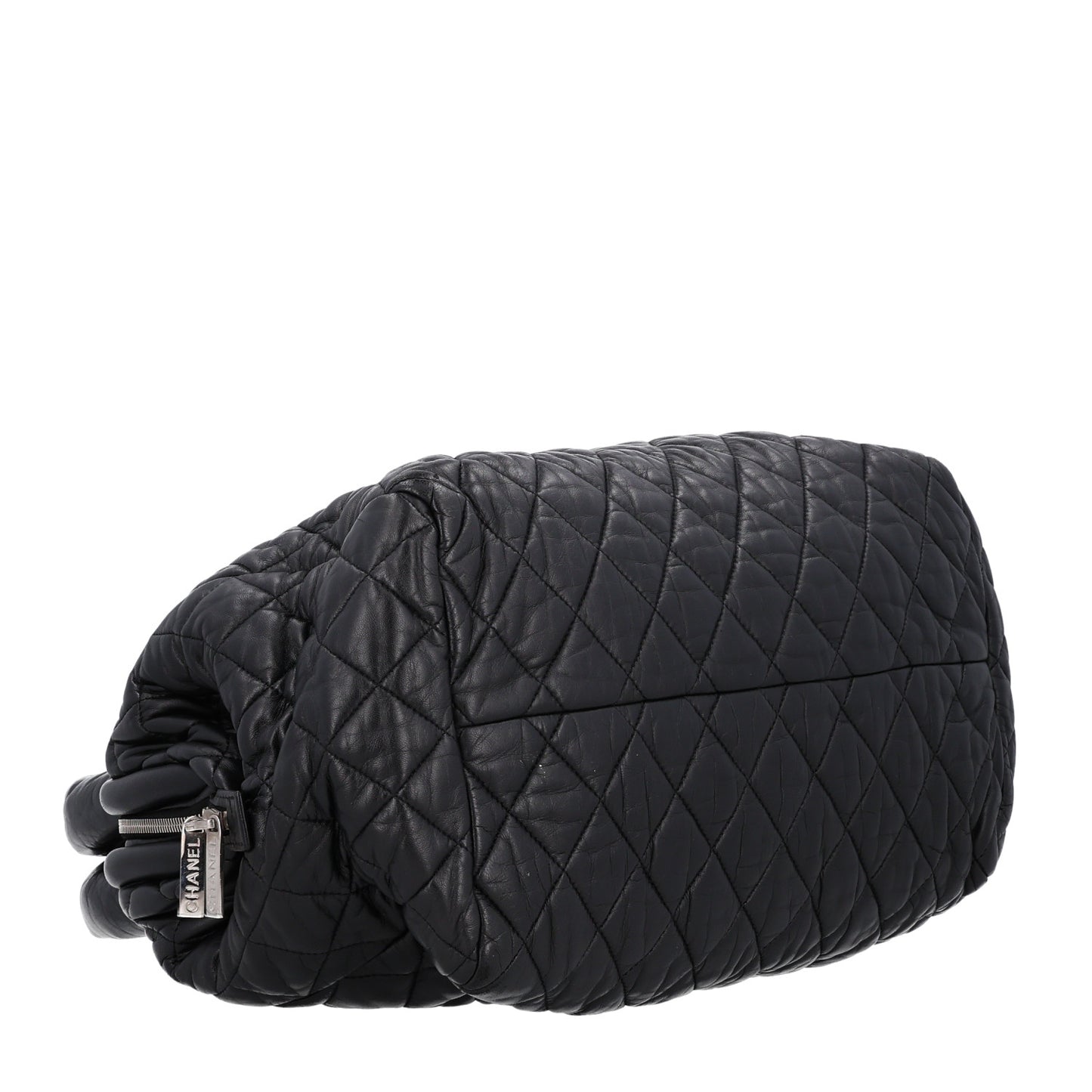Lambskin Coco Cocoon Bowler Black