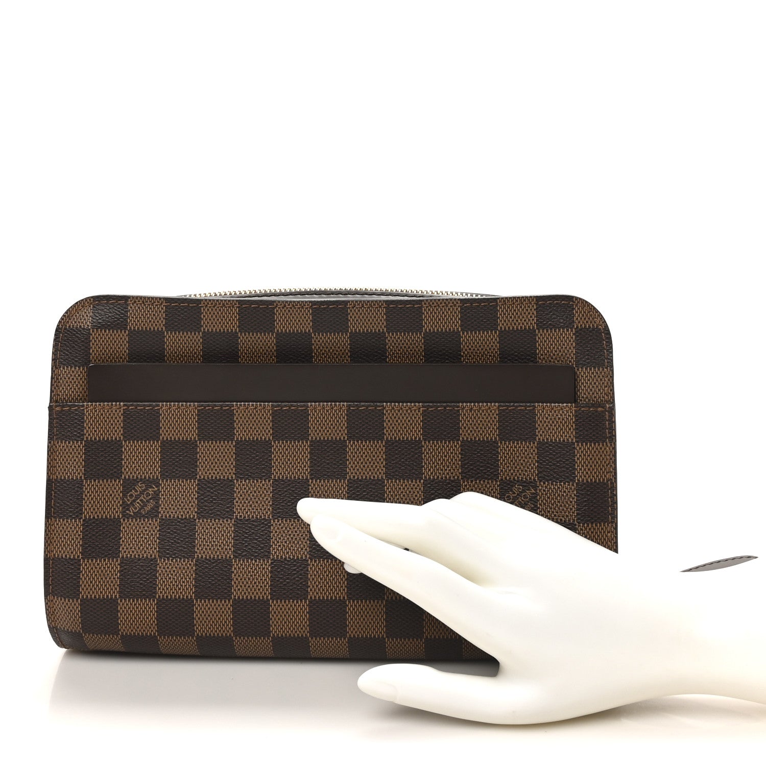 Louis Vuitton Damier Ebene Pochette Saint Louis Clutch 2 of 7