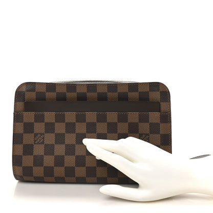 Louis Vuitton Damier Ebene Pochette Saint Louis Clutch 2 of 7