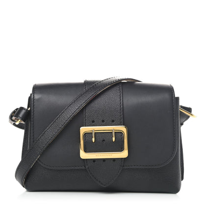 Burberry Soft Grain Calfskin Small Buckle Tote Black 1 of 4