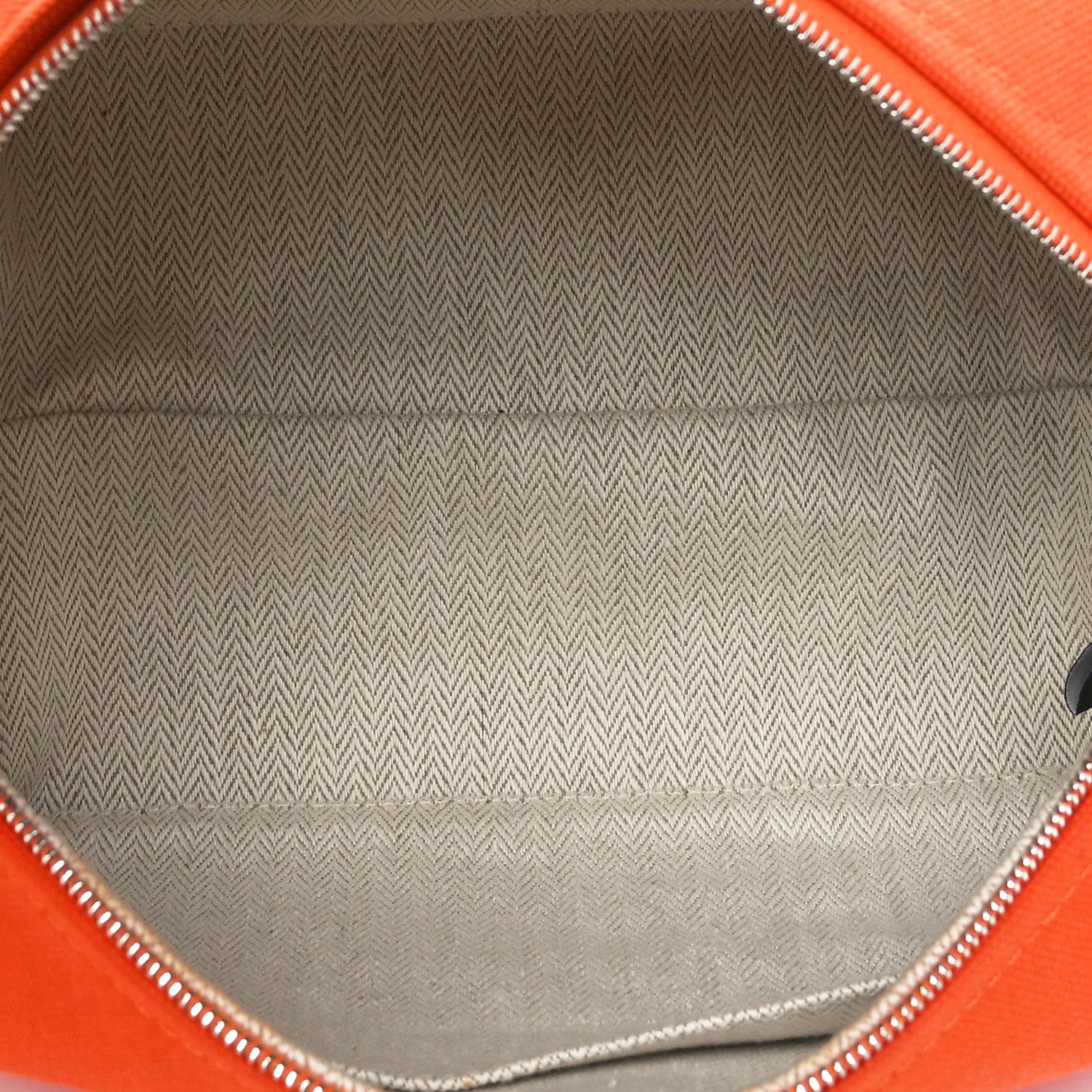 Hermes Canvas Small Bride-A-Brac Pouch Orange Burgundy 5 of 9