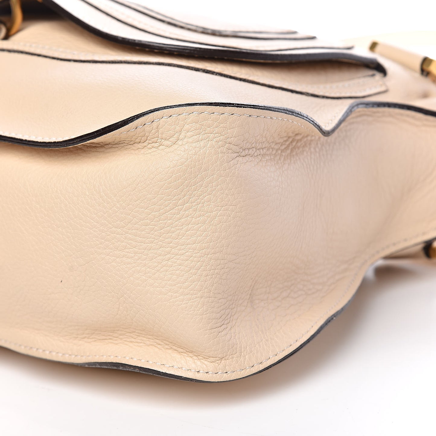 Calfskin Medium Marcie Satchel Powder Beige