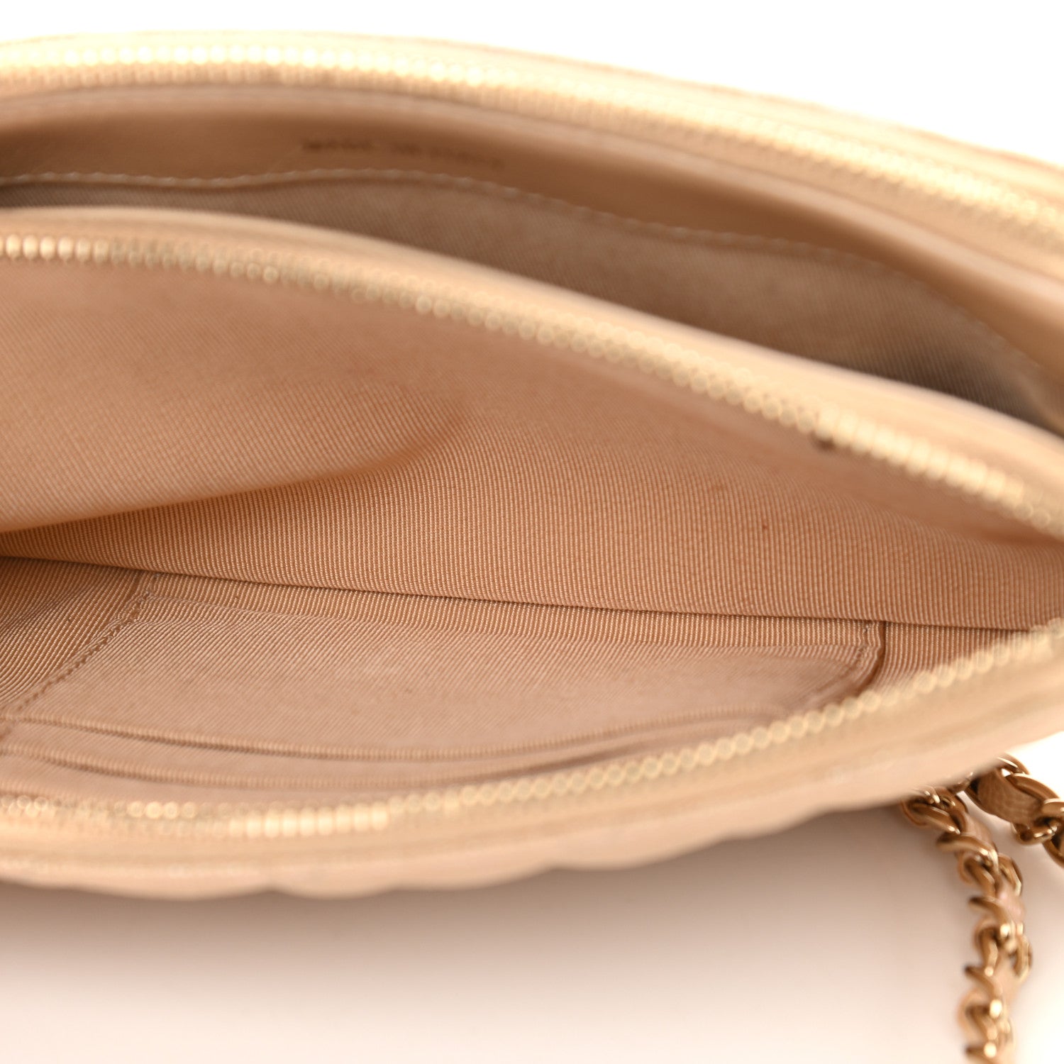 Chanel Iridescent Caviar Quilted Small Clutch With Chain Beige 6 of 16