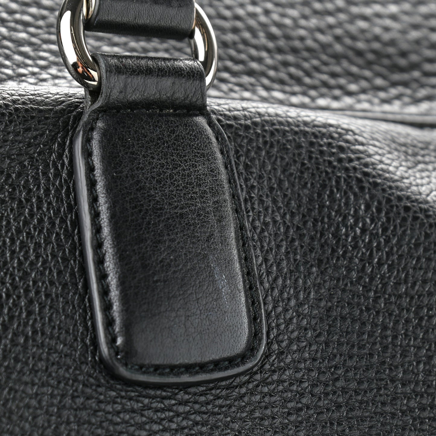 Pebbled Calfskin Soho Carry On Duffle Black