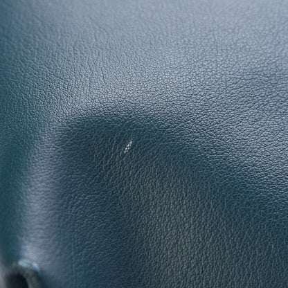 Saint Laurent Calfskin Large Shopping Tote Dark Turquoise 12 of 12