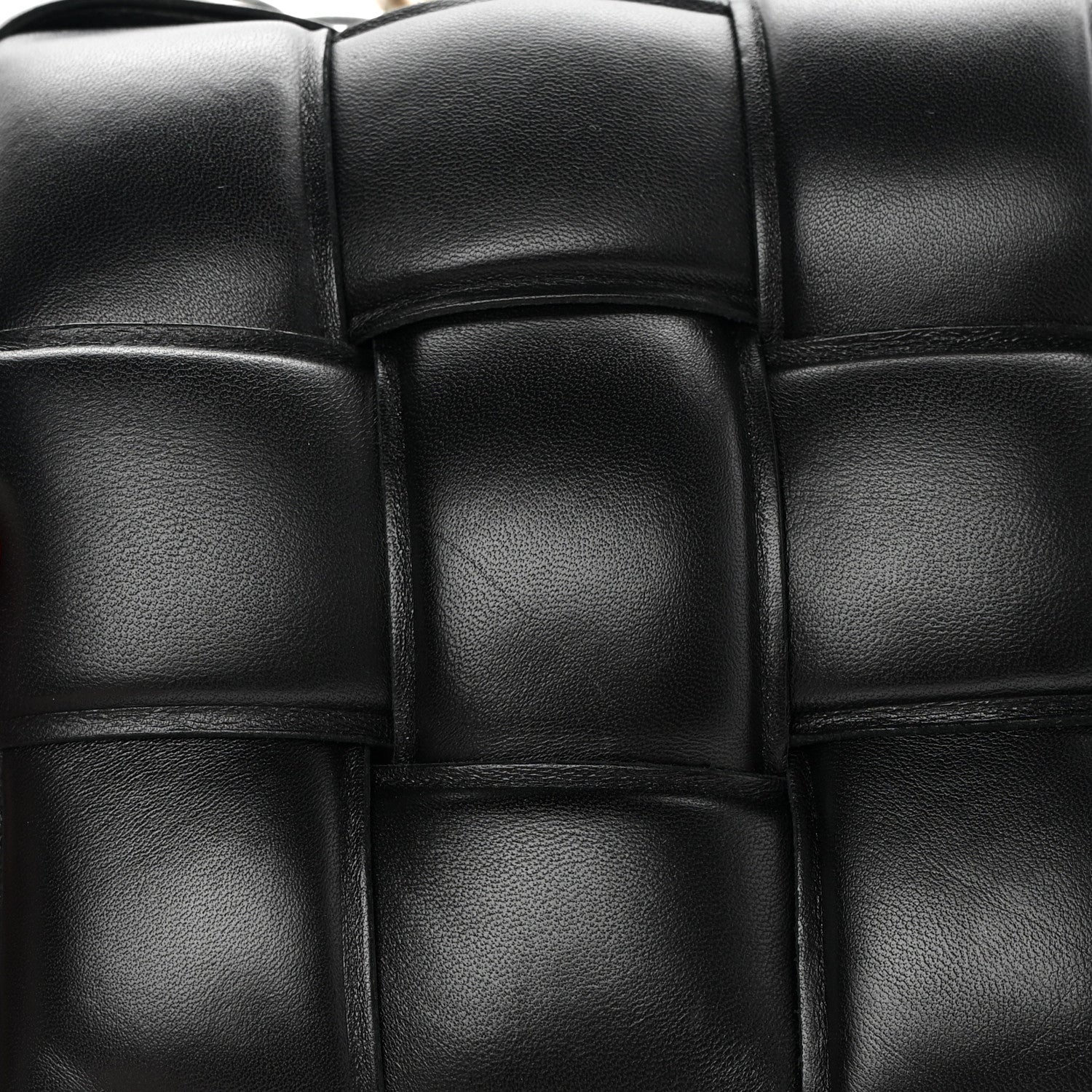 Bottega Veneta Lambskin Maxi Intreccio Padded Chain Cassette Crossbody Bag Black 11 of 11