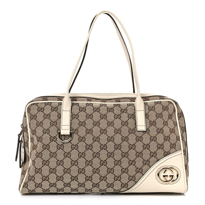 Gucci Monogram Medium New Britt Boston Off White 1 of 21