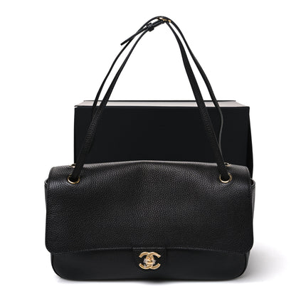 Chanel Grained Calfskin Small Souplissimo Maxi Flap Black 11 of 11