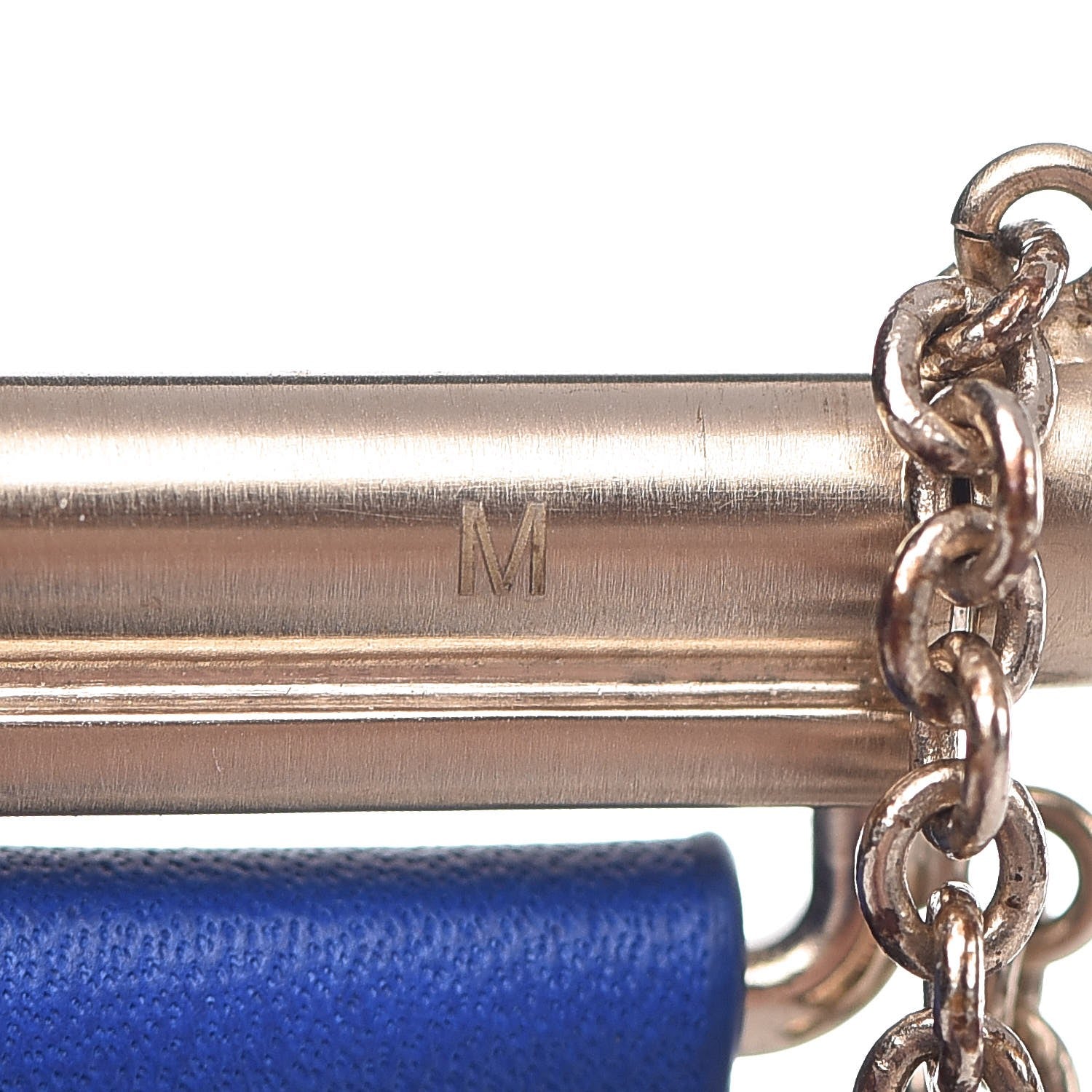 Chanel Calfskin CC Wide Cuff M Blue 6 of 7