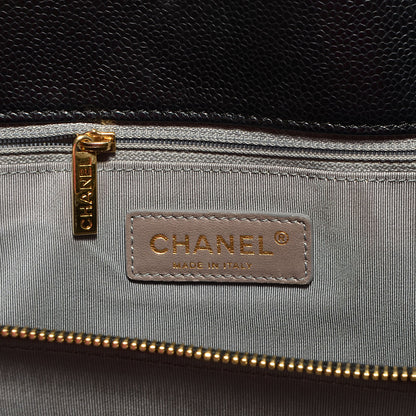 Chanel Soft Caviar Quilted CC Timeless Tote Black 6 of 7