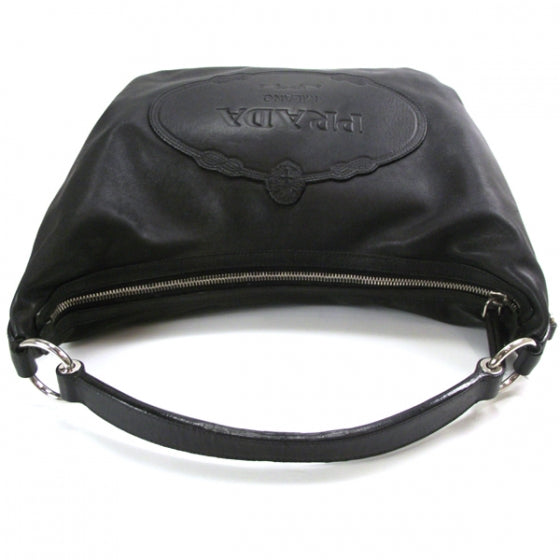 Leather Logo Sacca Nero
