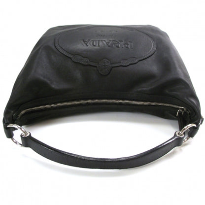 Prada Leather Logo Sacca Nero 6 of 10