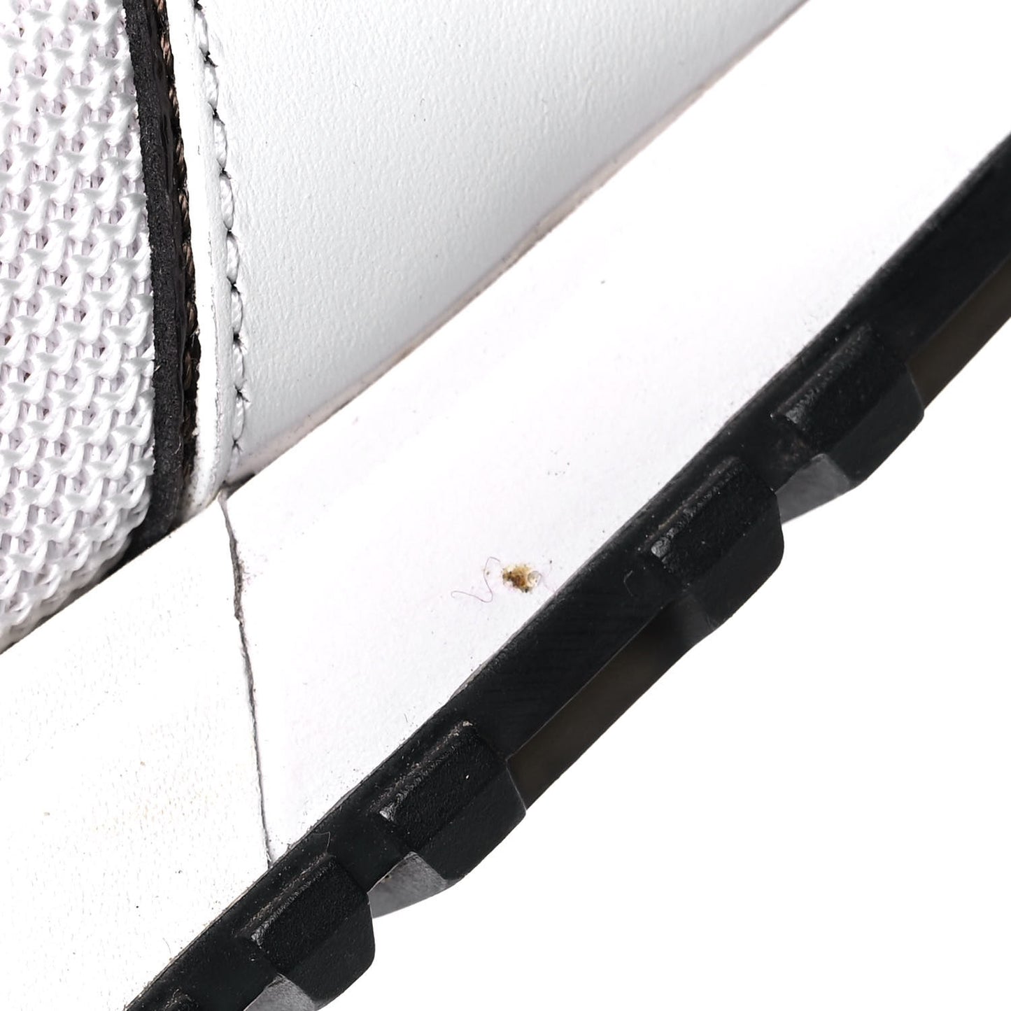 Calfskin Monogram Run Away Sneakers 38 White