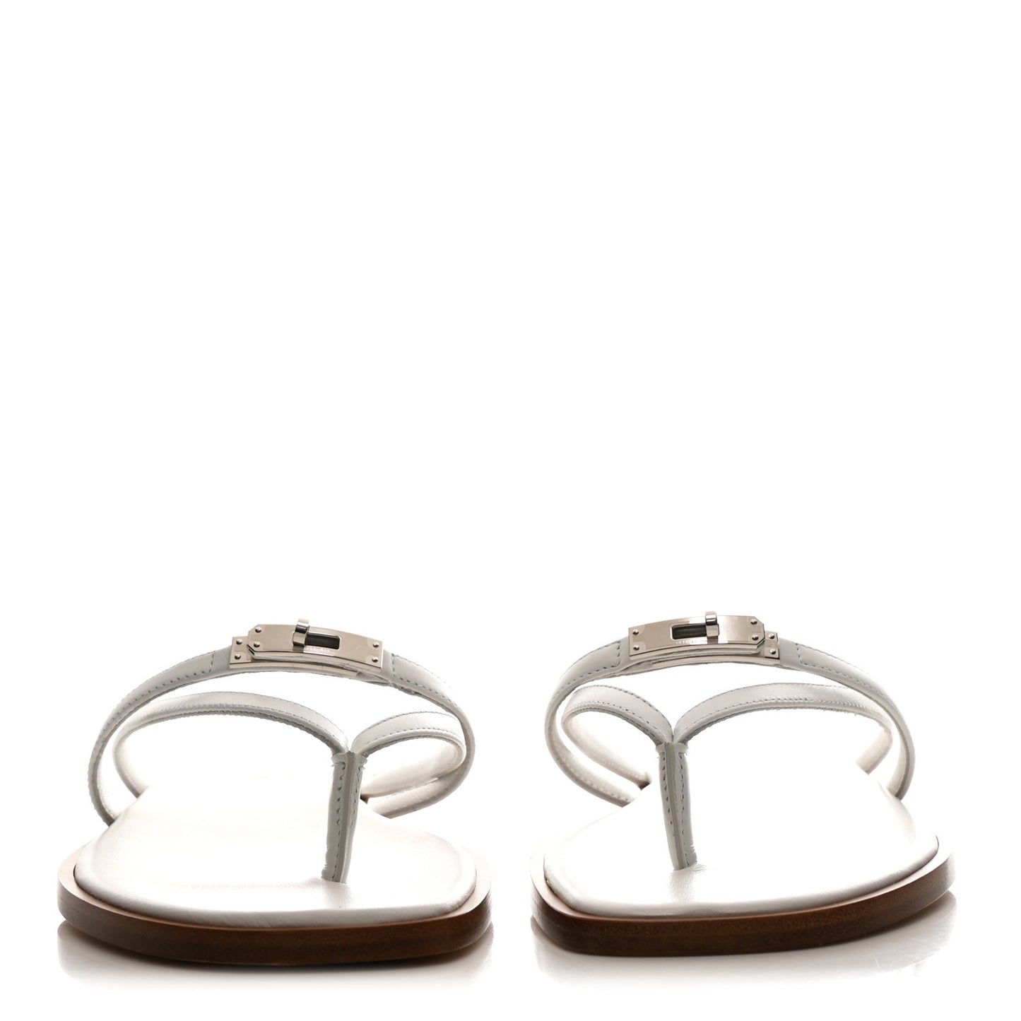 Calfskin Miss Sandals 36 White
