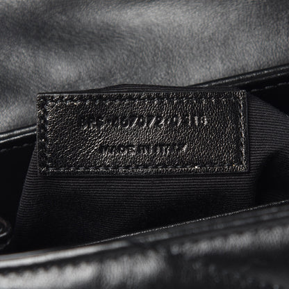Saint Laurent Calfskin Y Quilted Monogram Toy Loulou Crossbody Bag Black 7 of 11